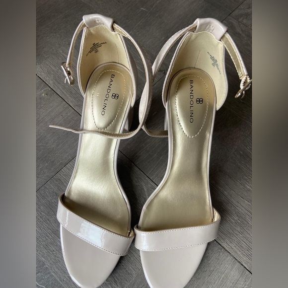 Bandolino Armory Natural Nude Comfort Prom Party Wedding Heels Sandals - Picture 1 of 5